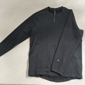 At Ease Crew sweatshirt color Heathered Black